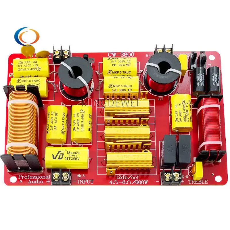 800W 3 Way Audio Crossover Network, 4~8Ω Impedance for Treble
