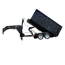 Detachable Gooseneck Roll-Off Dump Trailer Rolloff Cargo & Utility Trailer with Convenient Gooseneck Feature