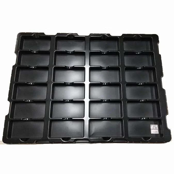 LEENOL-1513205  Can Be Customized Size Plastic Conductive PS Blister Tray Packaging Plastic Tray ESD Boxes Package Blister