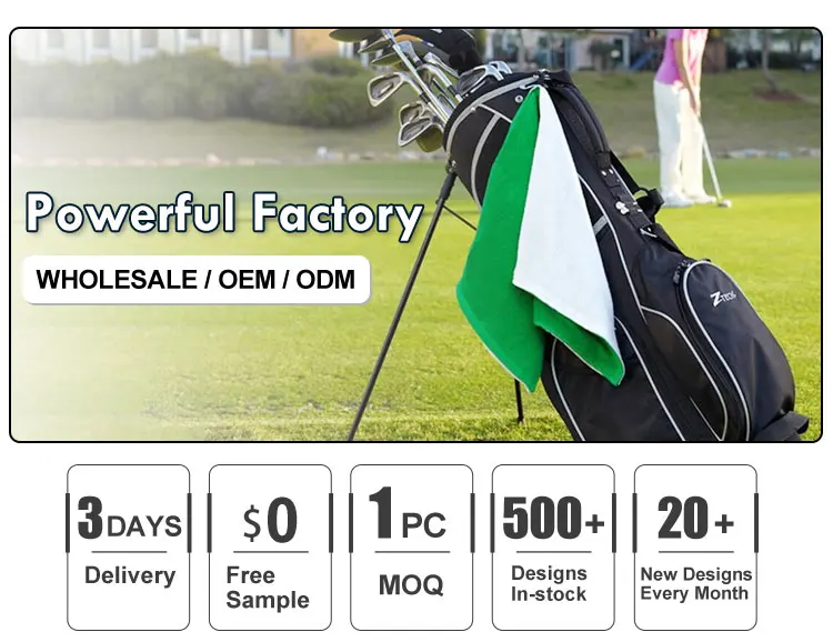 New Design Custom Logo Printed Golf Club Cleaner Colorful