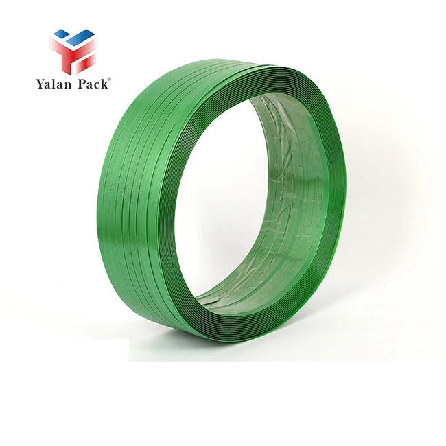 Premium Quality Machine Packing Automatic Green Polyester Plastic Pet Strapping Tape Roll