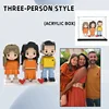 Tre Persone + Scatola in Acrilico