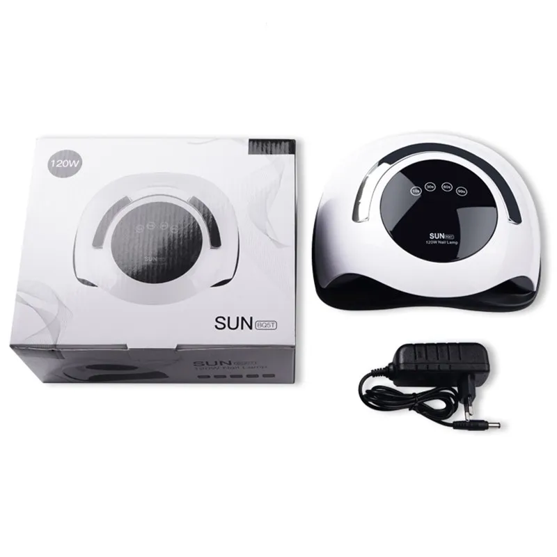 120W Sun BQ5T светодиодные УФ лампы файл для гель лак для ногтей сушилка комплект Led 365nm + 405nm 110-240V Электрический ЕС, США вилка ABS
