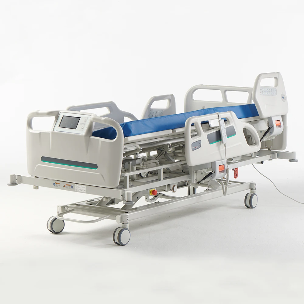 Seven-function electric hospital bed wholesale price ICU patient care medical bed central control system supplier