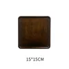 Walnut-colored square, 15*15*1.5CM