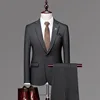 Set da 3 pezzi a righe grigio scuro