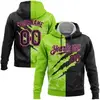 Noir et vert fluo