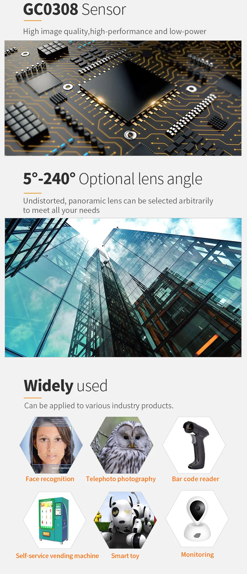 DGZX VGA Dynamic Eye-Tracking Camera Iris Recognition GC0308 0.3MP USB Plug-and-Play Module插图3