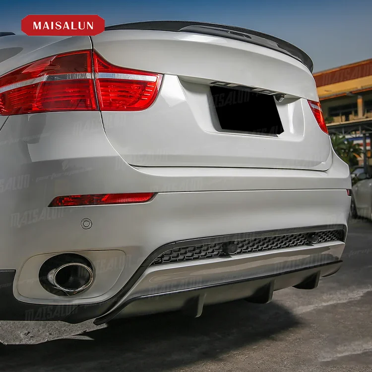 BMW X6 E71 Rear Diffuser - High-Quality MP Style Accessory