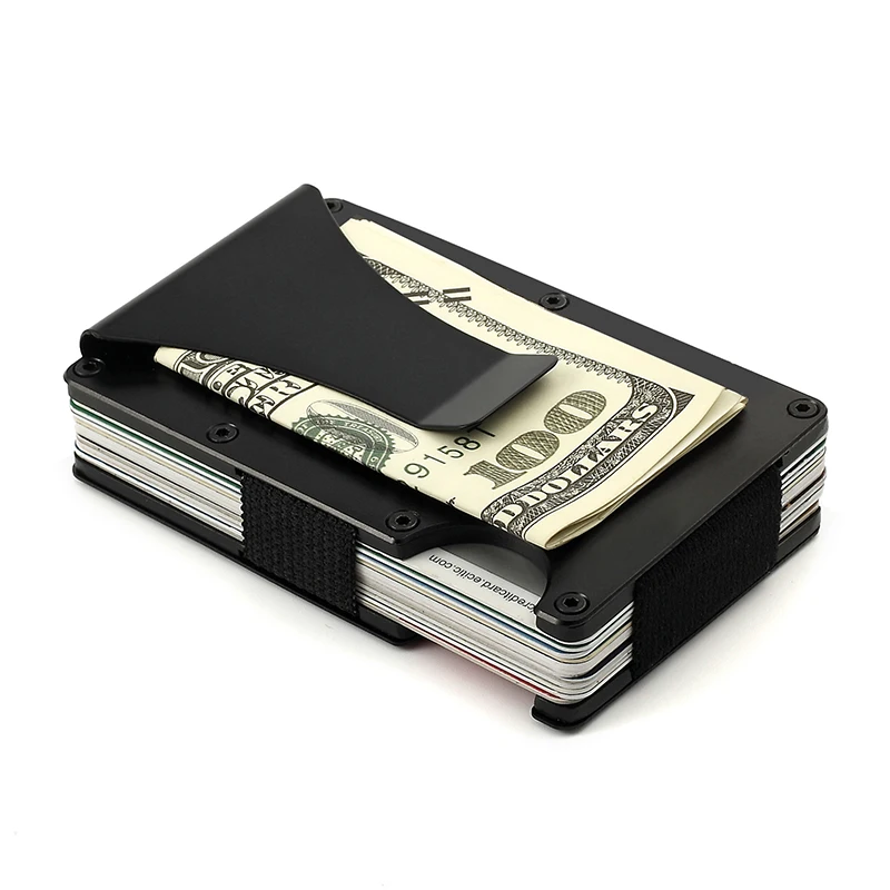 Ready To Ship Ultra Slim Mens Metal Wallet Rfid Blocking Aluminum Card ...