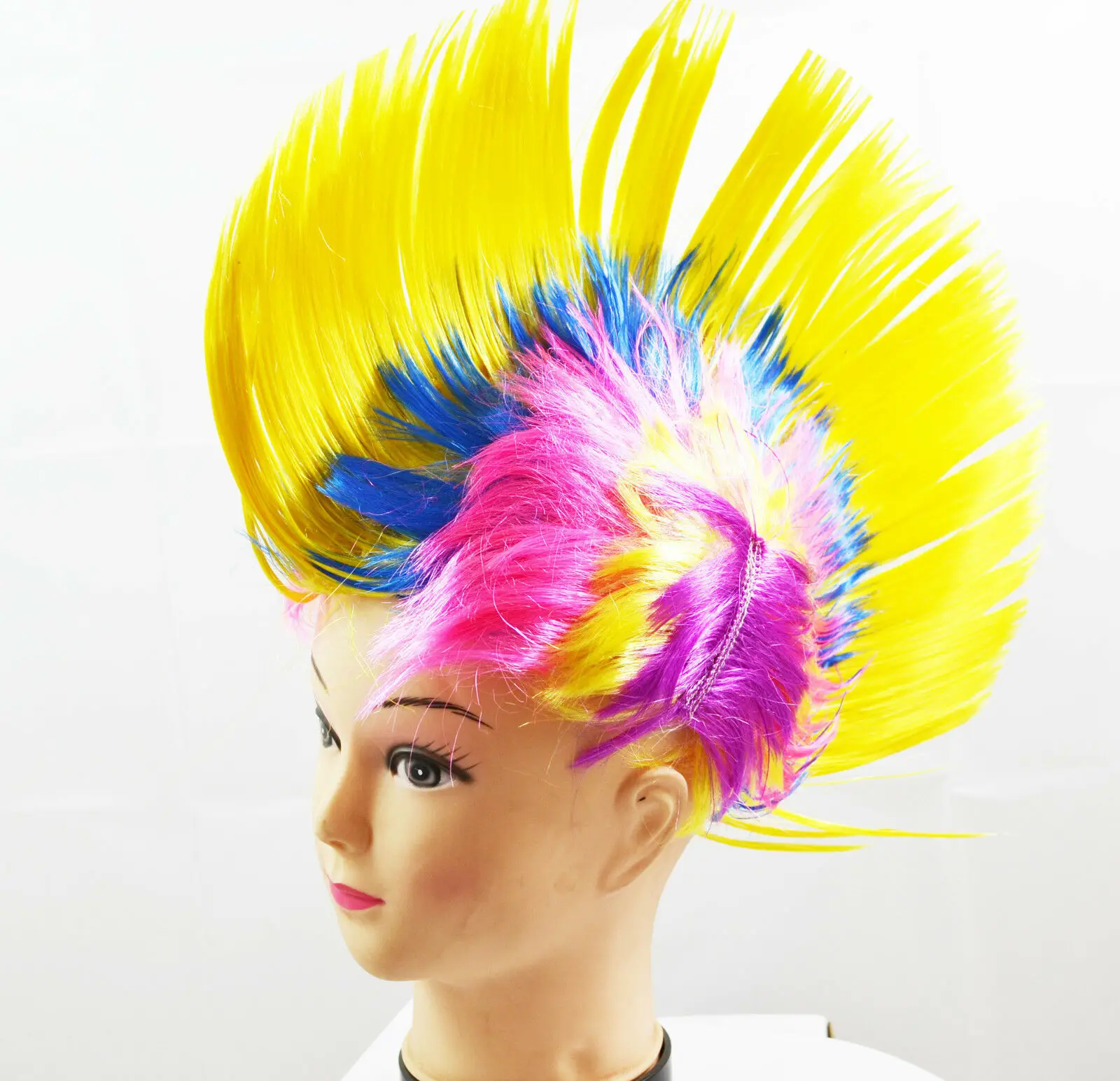 All Ages Mohawk Wig Mohican Funny Rock Fancy Dress Kids Party Costume Hair  Hippy - Buy Wigs,Mohawk Wig,Kid Wigs Product on 
