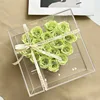 Confezione regalo CD con rosa verde scozzese