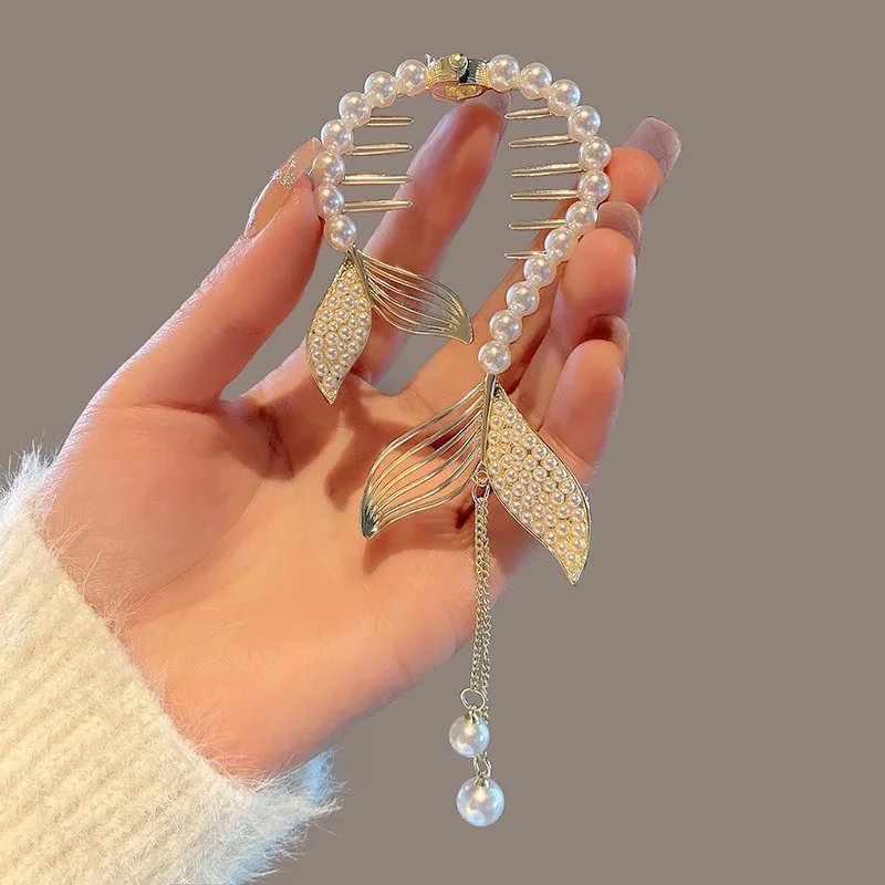 Light Luxury Crystal Fish Tail Hair Clip - Sweet Hair  display picture 1