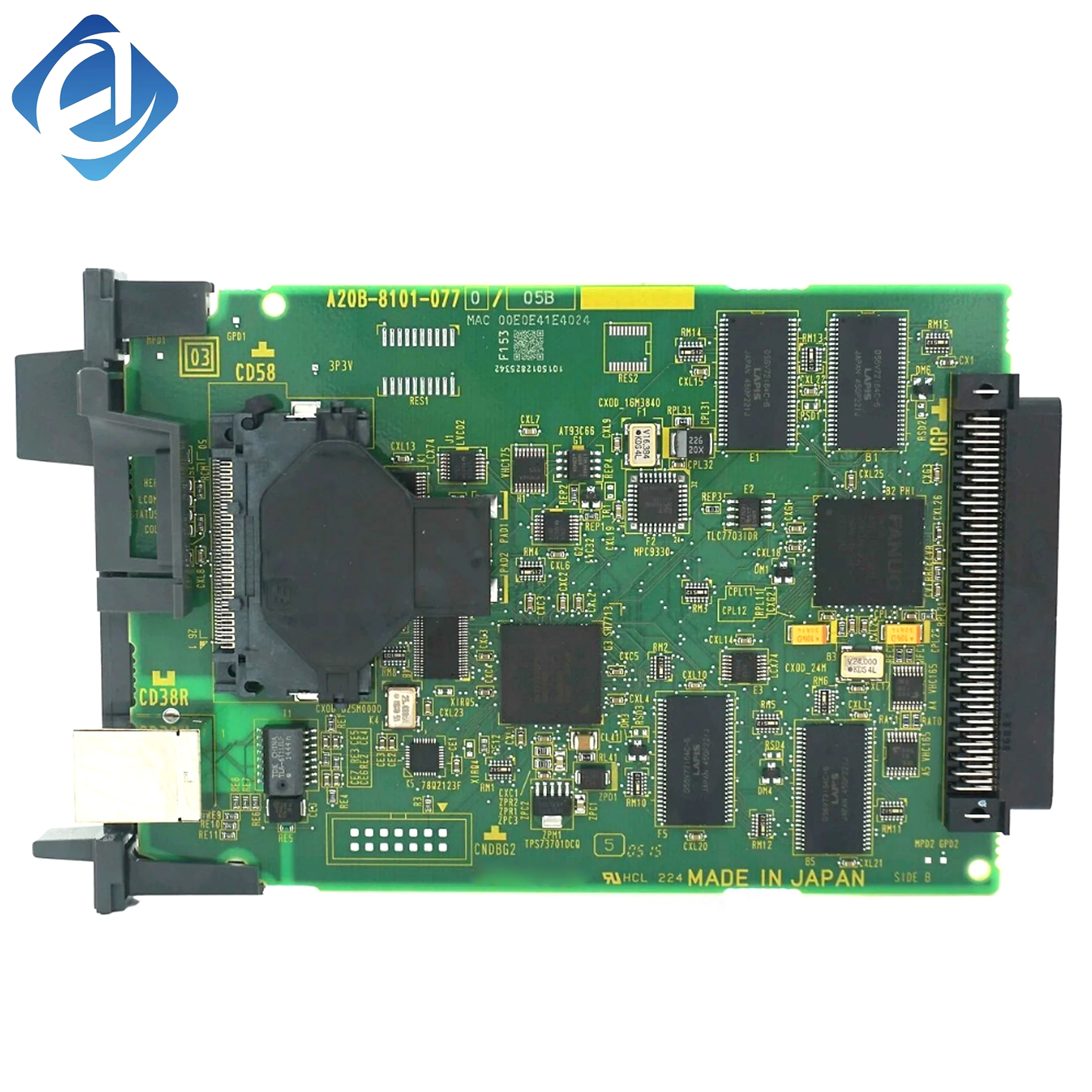Új, eredeti A20B-8101-0770 Fanuc fővezérlő nyomtatott áramkörös (PCB) lap stabil jelelfeldolgozással és megbízható áramköri teljesítménnyel. A CNC rendszerek központi vezérlő eleme, amely biztosítja a normál adatátvitelt
