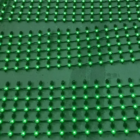 LED Ceiling Mesh Screen Led Media Facade P40 P50 P55 P80 P100 Pixel Dot Mesh Facade Display