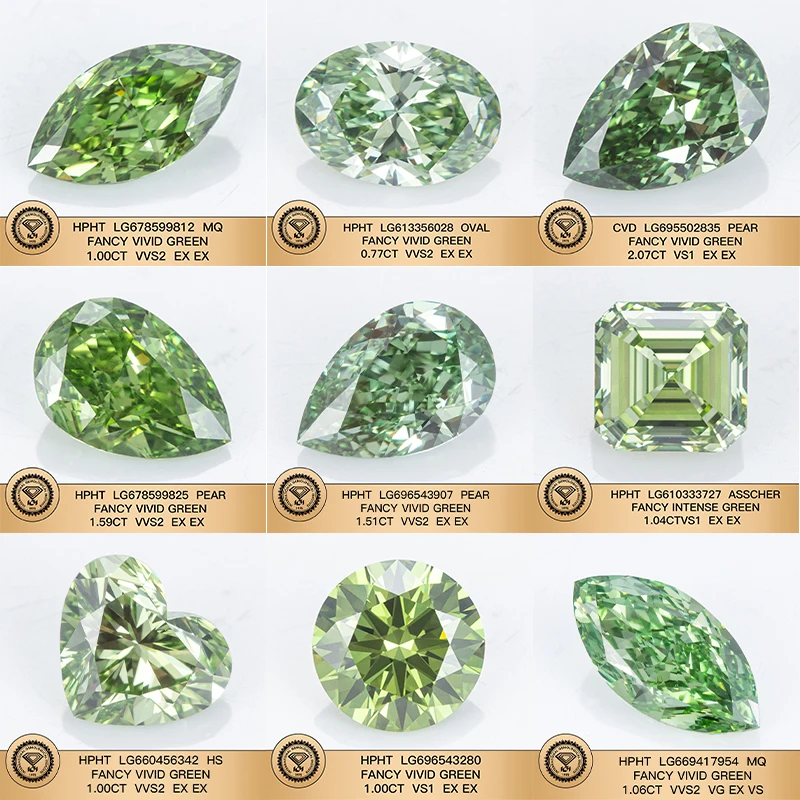 Wholesale IGI Certified Loose Lab Diamond CVD HPHT Fancy Color Lab 