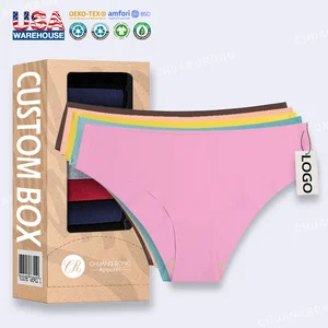 Custom Logo Bragas Sin Costuras Para Mujer Ropa Interio Seamless No Show Ice SilkClassic T-back Hipster Seamless Underwear Panty
