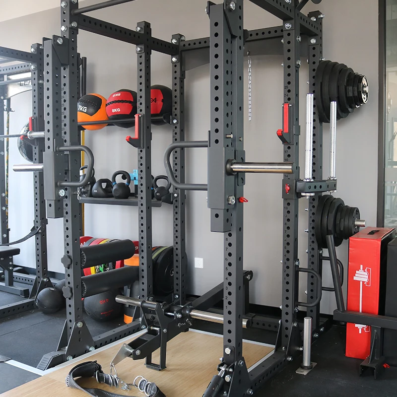 LeadMan Multi Functional Household Smith Machine Frame Fitness Squat Frame Barbell  Heavy Duty Power Rack