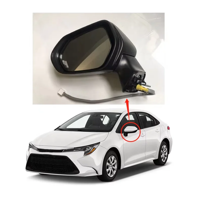 Novi savitljivi retrovizor, verzija za SAD, 5 linija, 87940-12G00 87910-12F880 87940-02926, bočni retrovizor za COROLLA SE 2019 2020 2021