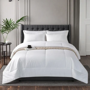 Wholesale Dormitory  Fitted Bed Sheet Set 200TC 40-count Woven Plain Solid Air-permeable Cotton Bedding Queen