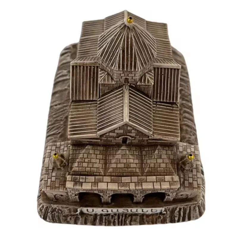 product custom miniature church model miniature gothic architecture buildings model souvenir resin saint gayane church home decor-6