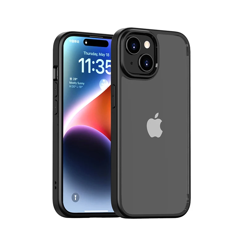 Hard Phone Case Slim Color Bumper Acrylic Crystal Cases