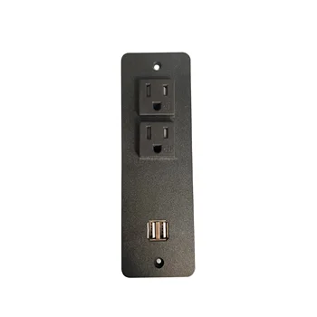 US type Desktop flush mounted 5v usb electrical socket power outlets with cable