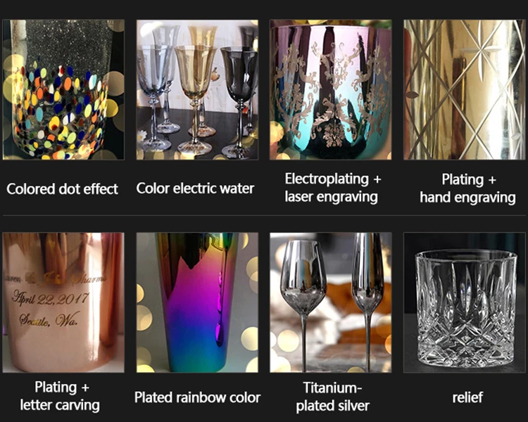 Transparent Crystal Glass Whiskey Cup Luxury Beer Glassware Bar High