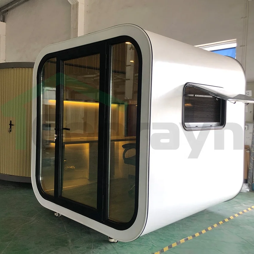 Modern Popular Movable Office Booth Working Pod With Furniture Ready