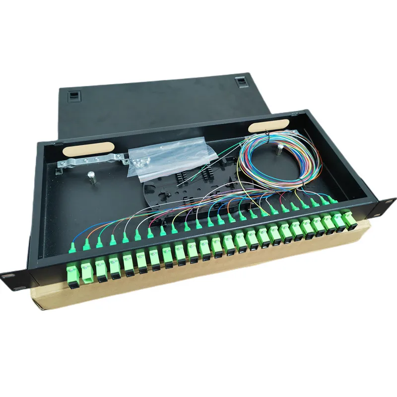 Boîtier Fibre Optique STALFLEX 1U 19" - 12x Duplex LC/PC - Acier - 12
