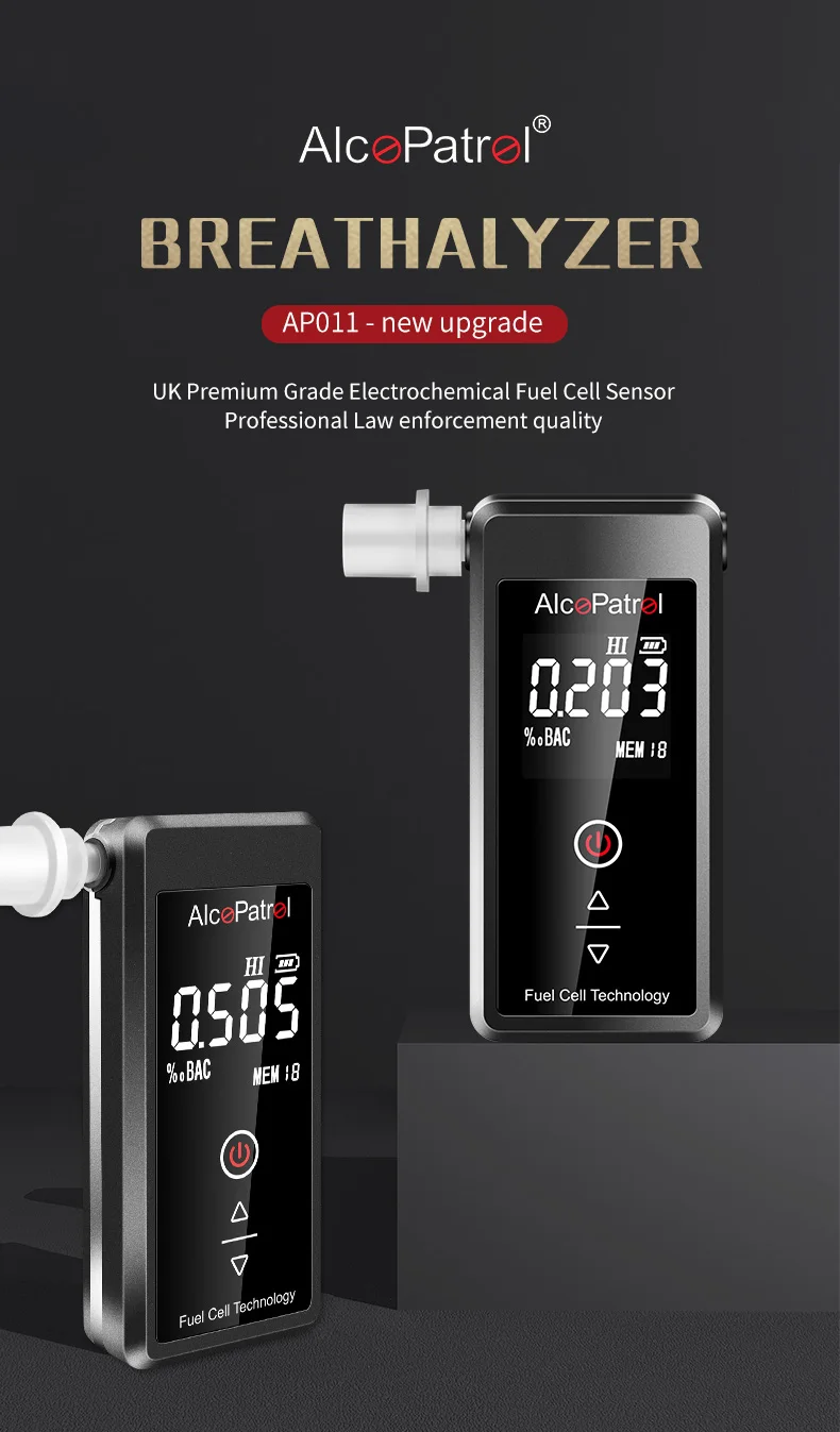 0112 Personal Self Test Breath Alcohol Tester Breathalyzer Alcohol