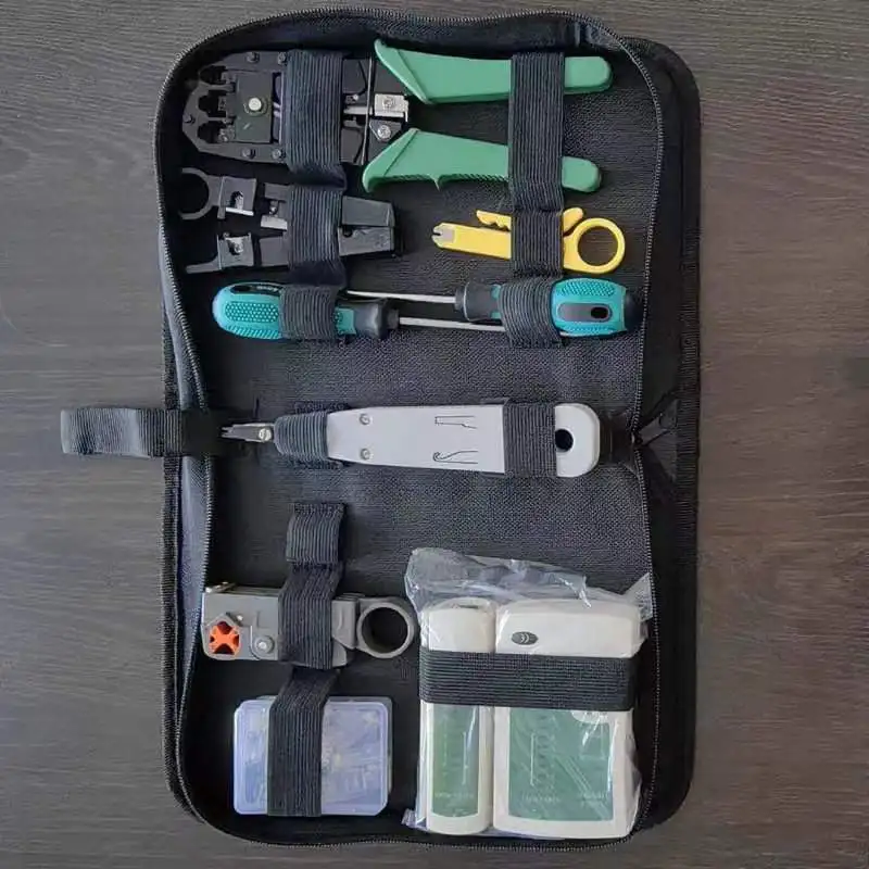Computer Network Repair Tool Kit Lan Utp Screwdriver Wire Stripper Rj45 Connector