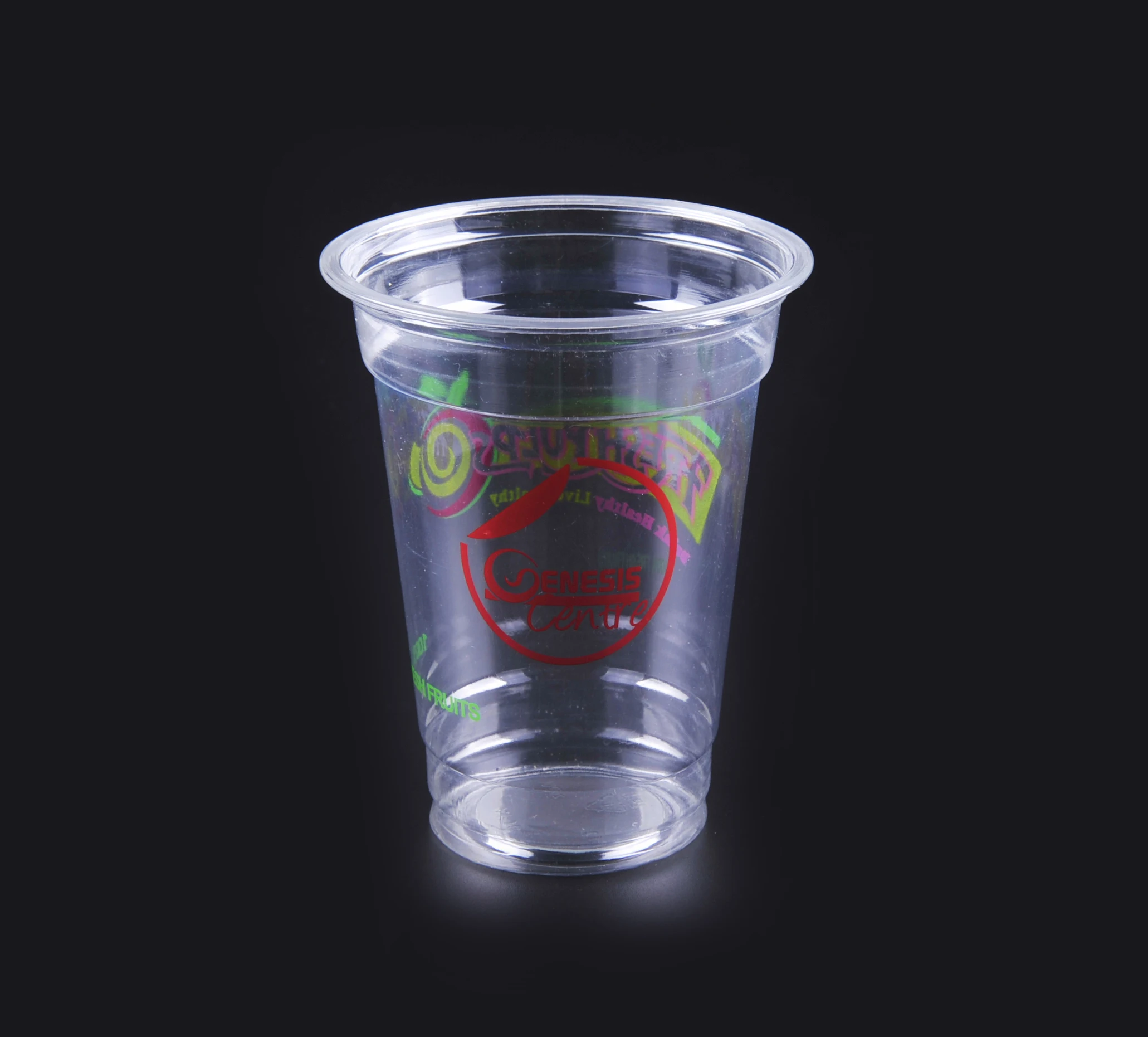 50 x 12oz Disposable Smoothie Cups & Domed Lids Clear Plastic Party Milkshake 