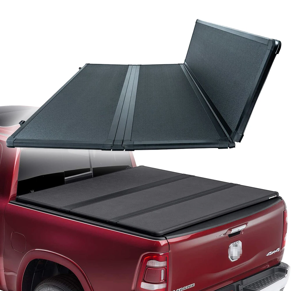 Trifold Hard Folding Truck Bed Tonneau Cover Fit For Dodge
