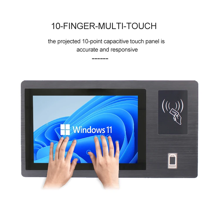 Промышленный панельный ПК J1900/J6413 NFC / RFID считыватель встроенный сенсорный экран настенный компьютер все в