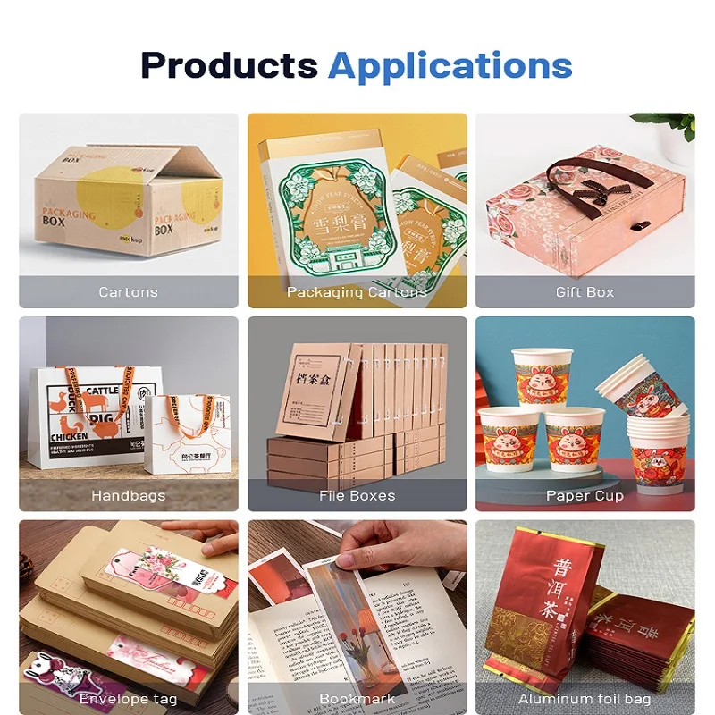 One Pass Carton Packing Printer Width 800mm Kraft Paper Bag Single Pass Corrugated Box Inkjet Printer
