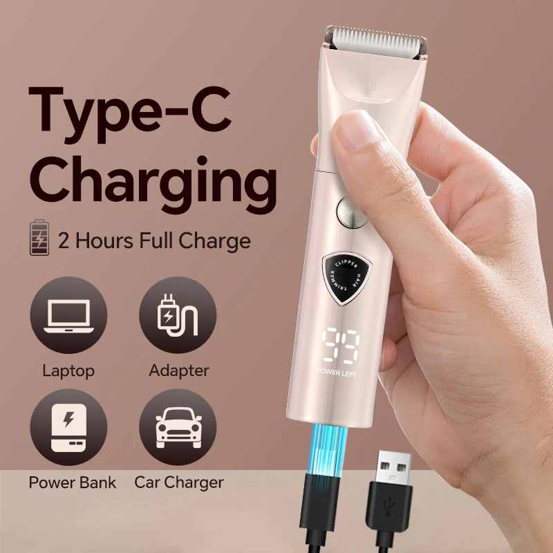USB Charging Electric Hair Clipper Full Body Exclusive Multi-Functional Epilator Grooming Set for Household Car RV manufacture
