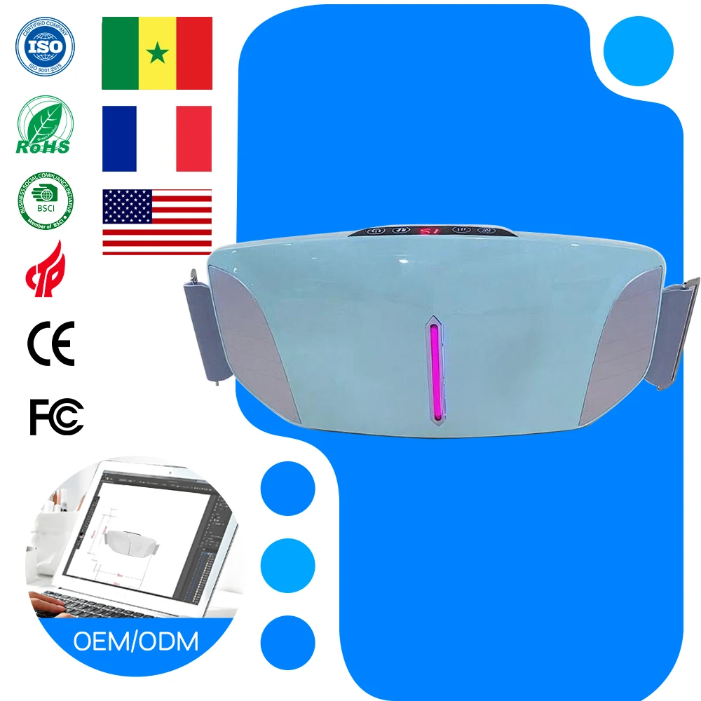 Becozy Rechargeable Pain Relief Device Heat Massage Belt Electric Abdominal Massager Cordless Menstrual Heating Kneading Timing