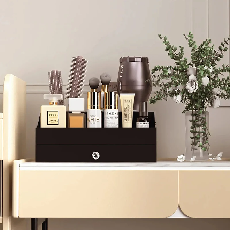 Bathroom Vanity Countertop Storage Organizer Customized Acrylic Hair
