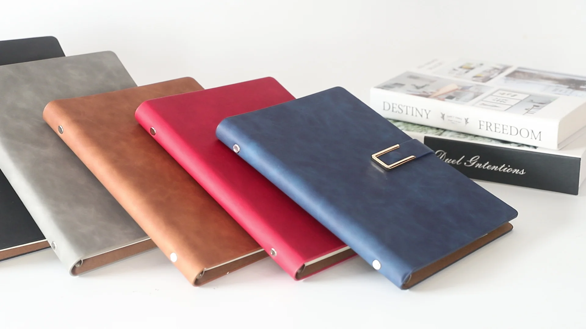 Wholesale Cheap Custom Printing Smooth Pu Material Logo Notebooks