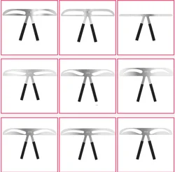 Тату трафарет для бровей 3 точка-точка позиционирования баланс линейка дрозда для наружных осветительных приборов пресс-форм трафареты для бровей из нержавеющей стали линейка для бровей в штучной упаковке