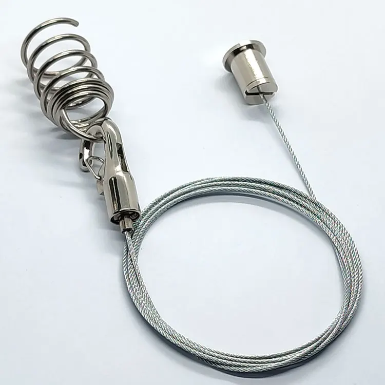Подвесные знаки, комплект крючков для потолка, комплект из 2 кабелей с зажимом из проволоки из нержавеющей стали