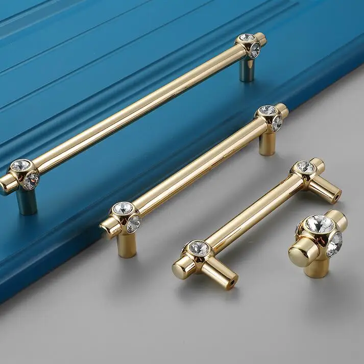 Serving tray handle pulls faux diamond Metal cupcake stand hardware fittings