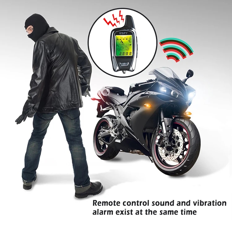 SPY Way Bike Security Tasslock Motorcycle Theft Alarm Best System and  Immobilizer by Meta System