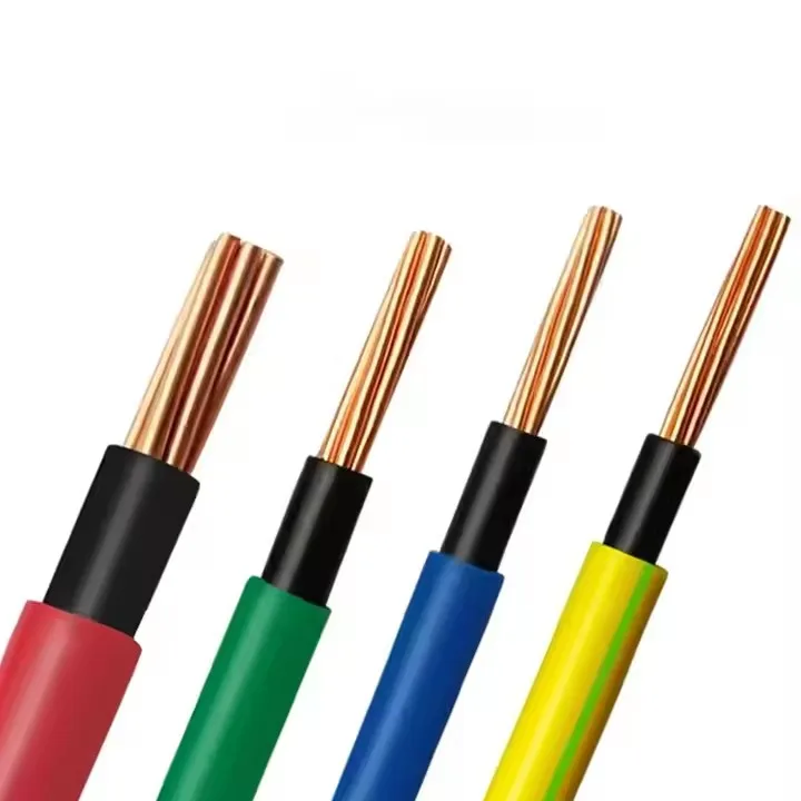 NH-BV ZR-BV fireproof 10mm 16mm AC 450/750V PVC insulation copper conductor electric wire house wire for interior decoration