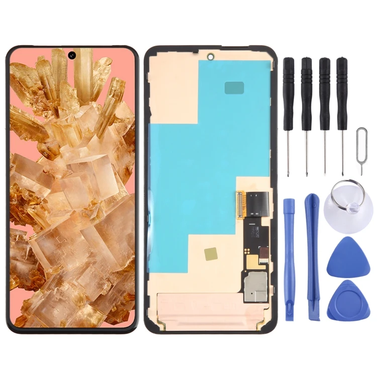 For Google Pixel 8 GKWS6 G9BQD Original LCD Screen Digitizer Full