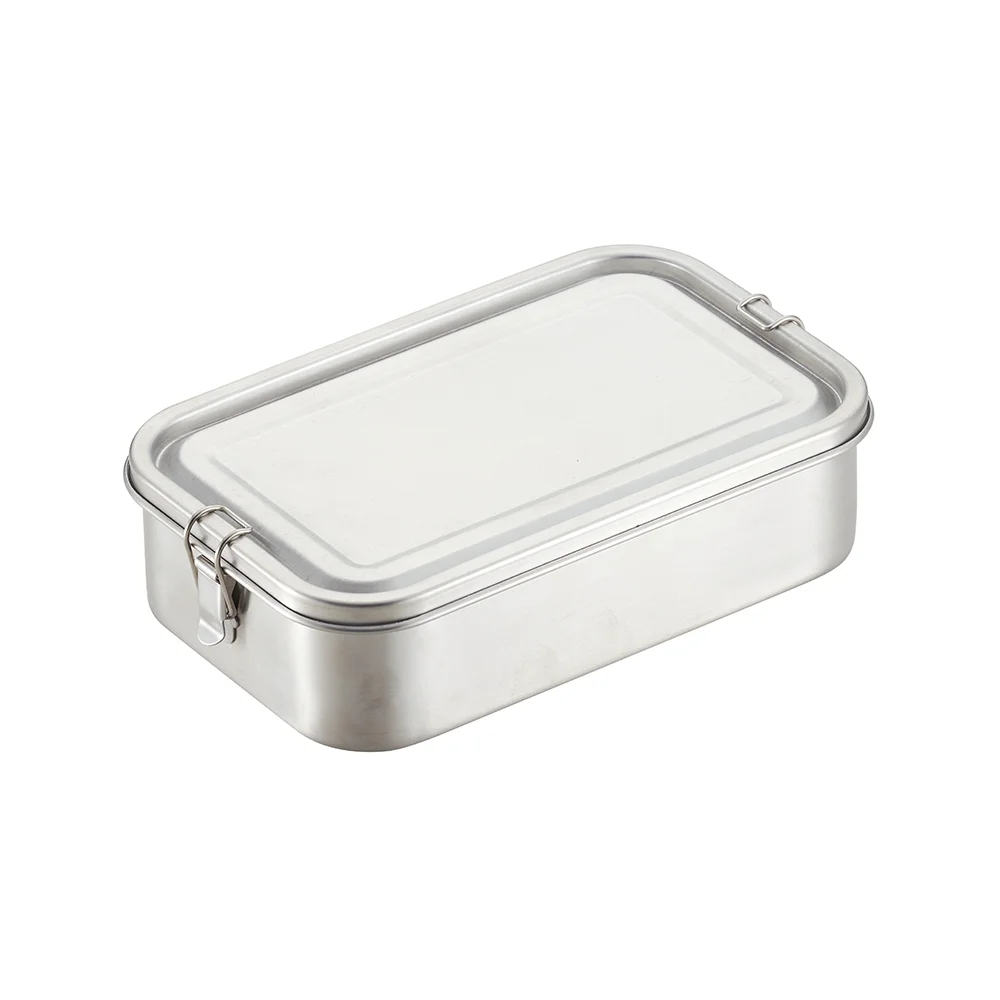 New Design High Quality Eco Friendly Kids Lunch Box Stainless Steel Set Oval Mess Tins For Hiking Picnic