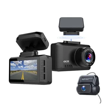 Novatek 96670 2 Inch HD 4K Dash Cam  Dual Lens Car Camera Car DVR Recorder WiFi GPS Car Black Box With 1080P Reverse Camera