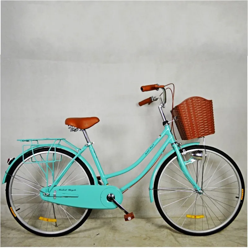 26インチチョッパーローライダー大人用自転車黄色女性ストレッチ
