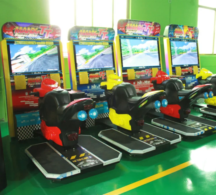 Coin Operated 42 LCD MANX TT Motor Simulator Racing Game